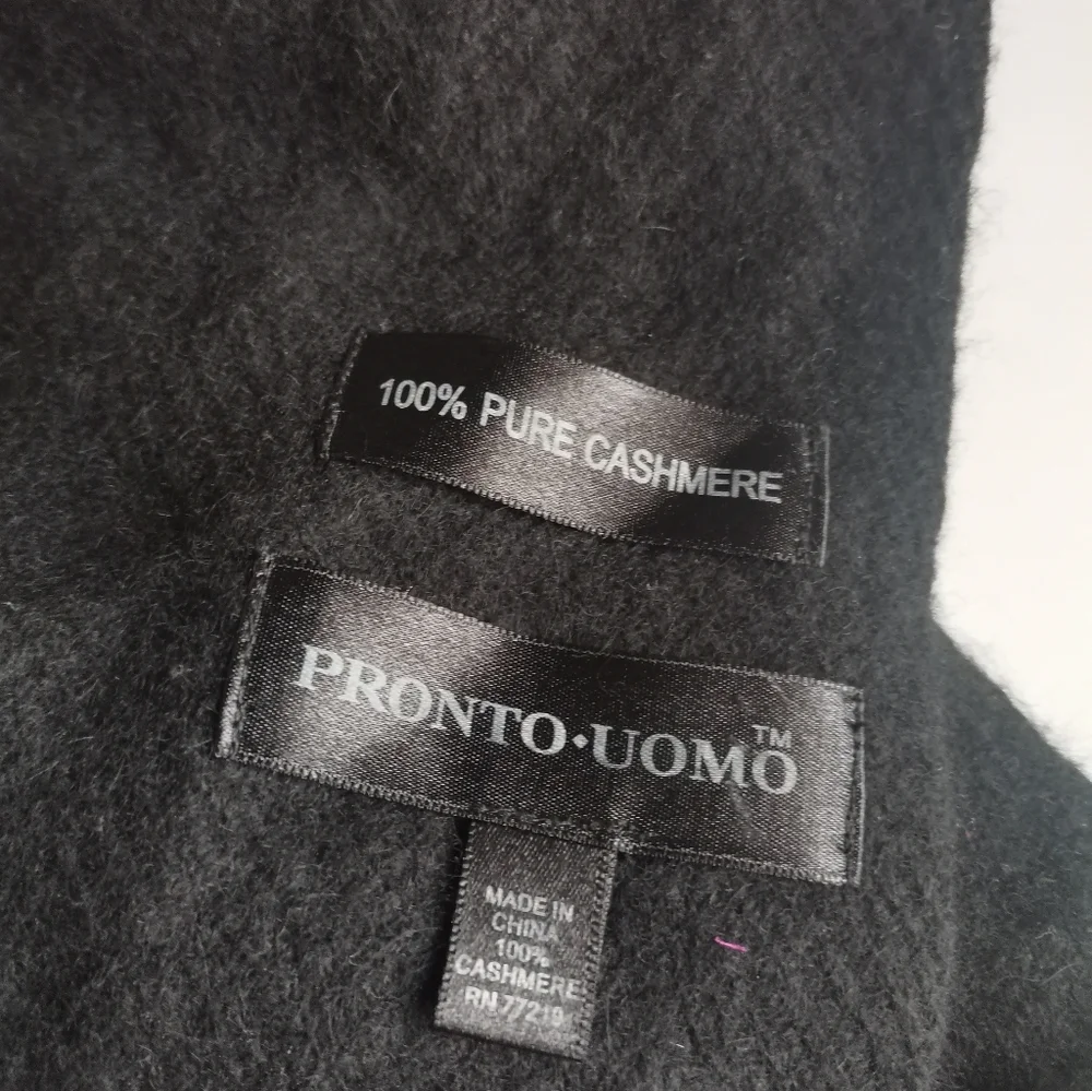 100% Pure Cashmere Pronto Uomo Mens Scarf.